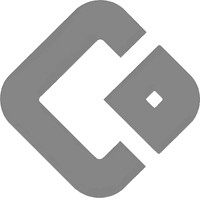 Минималистичный абстрактный логотип автоцентра Бумер Авто в серых тонах на белом фоне